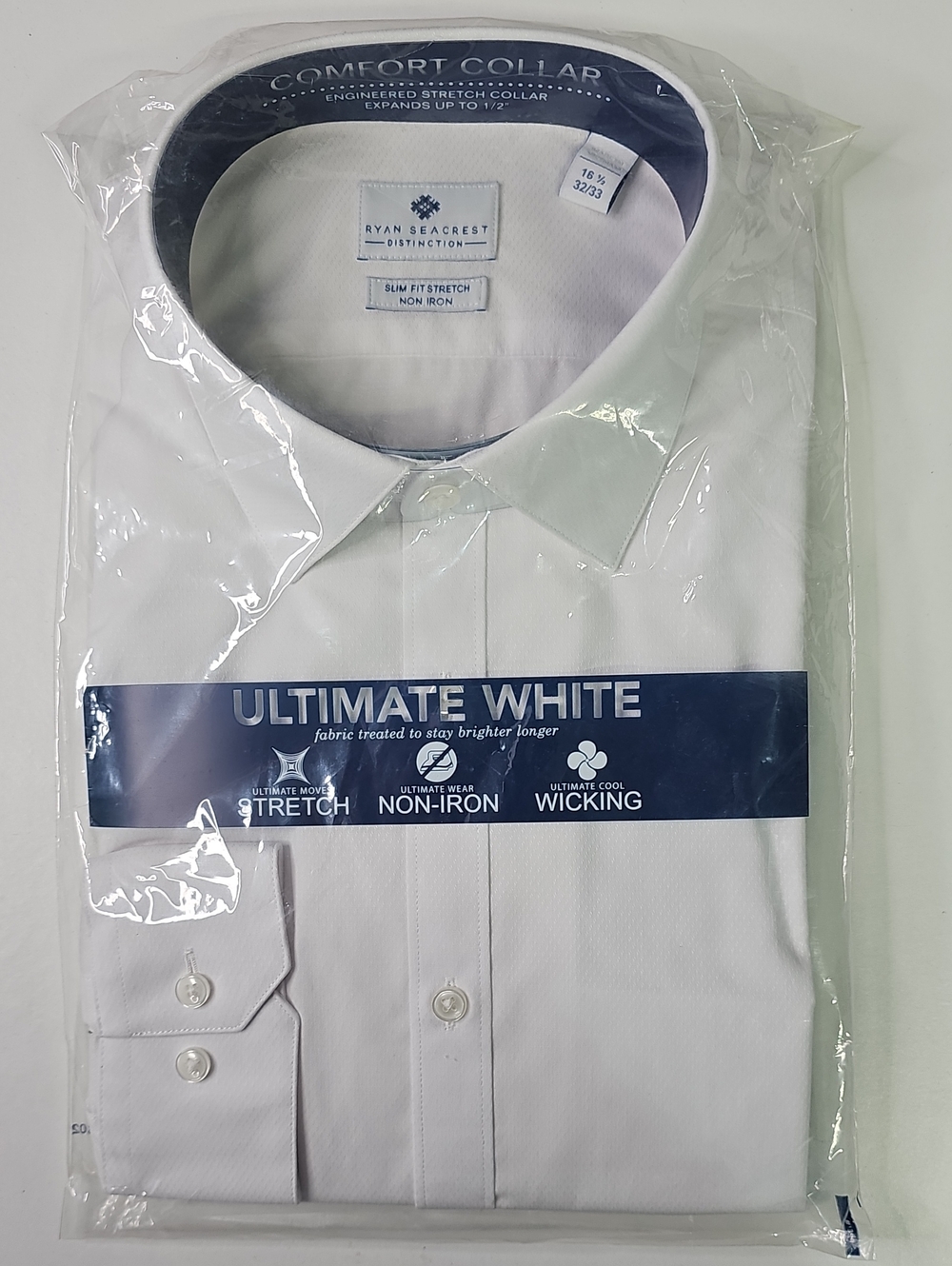 Ryan Seacrest Distinction Ultimate White Dress Shirt - White